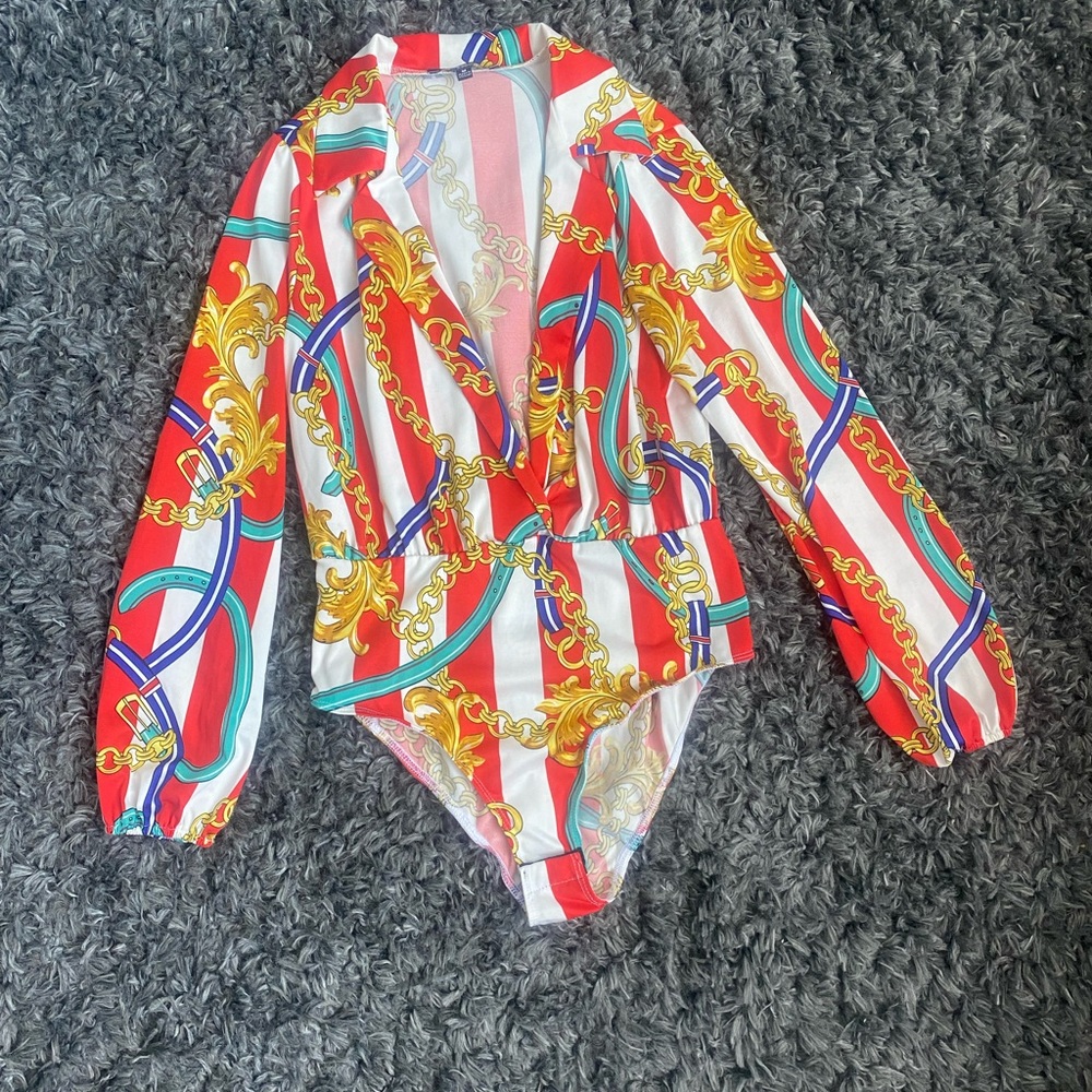 Deep V-Cut Bodysuit